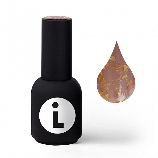 Lianail, Gold Leaf - база для гель-лака камуфлирующая с поталью (№373), 10 мл