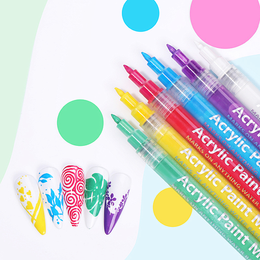 Born Pretty, Nail Art pen маркер для ногтей 54320-07 (розовый)