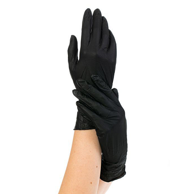 

Archdale, перчатки для маникюриста нитриловые Nitrimax (черные, XS), 50 пар