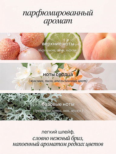 Runail, шиммер-мист для рук и тела с эффектом фотошопа (мускус, пион, личи), 150 мл