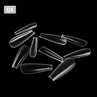 Микс набор №7 эластичная база для ногтей склонных к отслоению материала, гелевые типсы, 100 шт