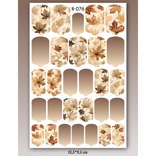 Anna Tkacheva, наклейки пленки для дизайна ногтей N-076