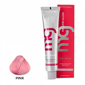TNL, Million glow Silk protein - крем-краска для волос (pink розовый), 100 мл
