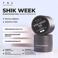 TNL, жесткий светоотражающий гель для наращивания Shik Week №1, 15 мл