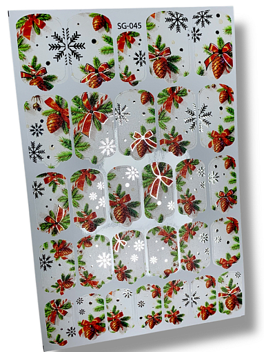 Anna Tkacheva, фольгированные наклейки пленки для дизайна ногтей SG-045