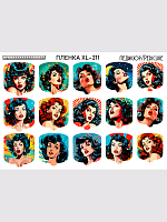 Anna Tkacheva, наклейки пленки для педикюра XL-211