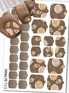 Anna Tkacheva, наклейки пленки для педикюра PR-713