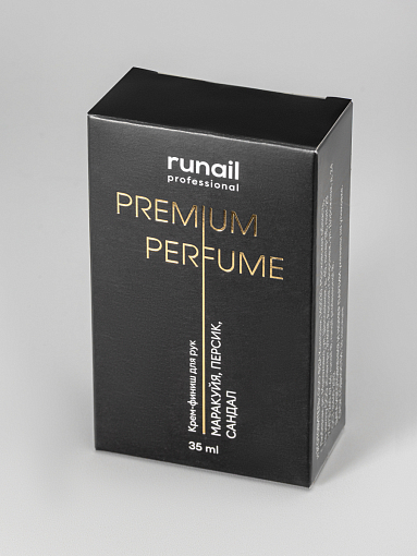 RuNail, парфюмированный крем-финиш для рук с мочевиной 10% (маракуйя, персик, сандал), 35 мл