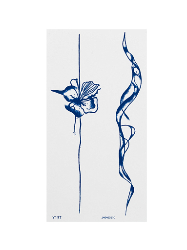 Irisk, набор №12 INK TATOO - тату реалистичная долговременная для тела, 2 шт