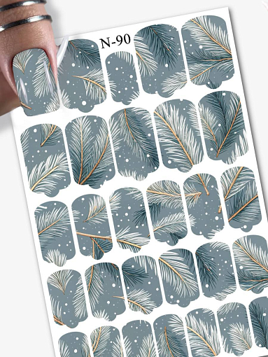 Anna Tkacheva, наклейки пленки для дизайна ногтей N-090