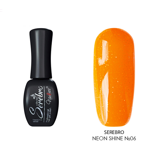 Serebro, гель-лак Neon shine (№06), 11 мл