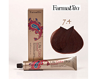FarmaVita, Life Color Plus - крем-краска для волос (7.4 медный блондин)