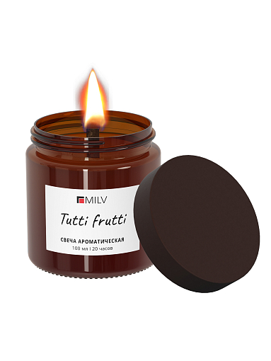 Milv, свеча ароматическая TUTTI FRUTTI, 100 мл