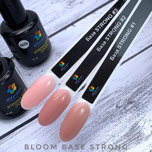 Bloom, Absolute color - жесткая база для гель-лака Strong (теплый розовый №2), 15 мл