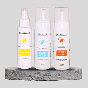 Rosilak, набор №29 пенка очищающая, масло-спрей для кожи, пенка-кератолитик для педикюра