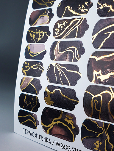 Anna Tkacheva, фольгированные наклейки пленки для дизайна ногтей SG-007