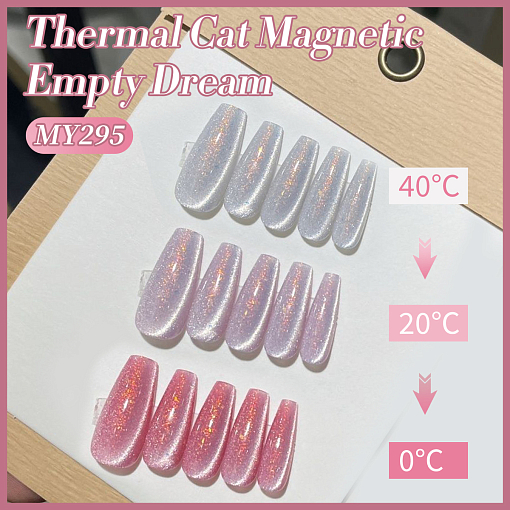Born Pretty, Thermal Cat Eye Gel MY295 - набор гель-лак "кошачий глаз" и магнит для гель-лака, 15 мл