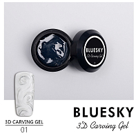 Bluesky, 3D Carving Gel - гель-паста (№01 Прозрачная)