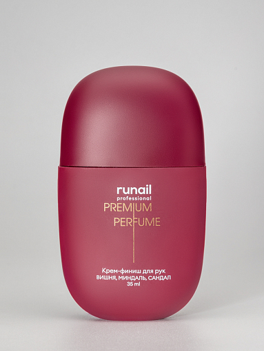 RuNail, парфюмированный крем-финиш для рук с мочевиной 10% (вишня, миндаль, сандал), 35 мл