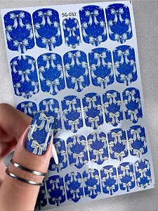 Anna Tkacheva, фольгированные наклейки пленки для дизайна ногтей SG-032