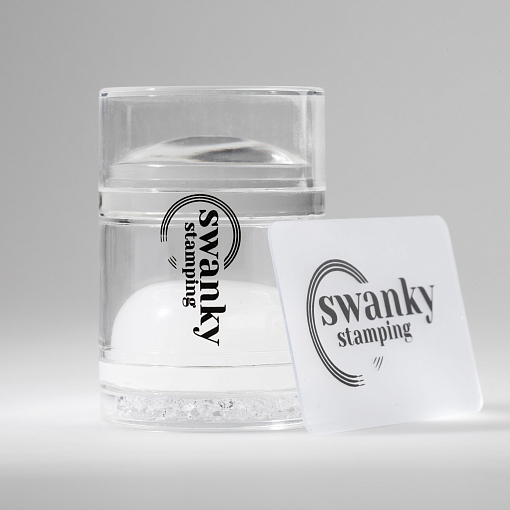 Swanky Stamping, штамп силиконовый двойной (прозрачный, 4 см)
