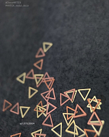 Artex, декор металлический треугольник (золото 4 мм), 0.2 гр