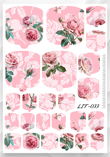 Anna Tkacheva, мини наклейки пленки для педикюра LIT-033