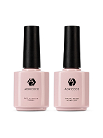 Adricoco, набор №113 каучуковая база и топ для гель-лака без липкого слоя, 2 х 15 мл