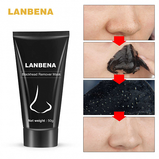 Lanbena, Blackhead Remover Mask - маска для лица от черных точек, 50 гр