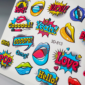 Anna Tkacheva, объемный слайдер для педикюра 3D813