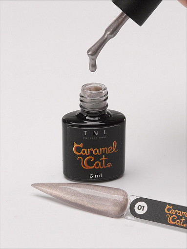 TNL, Caramel Cat - гель-лак "корейская кошка" №01 (опаловая карамель), 6 мл