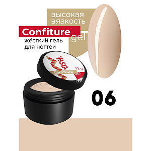 BSG, Confiture - жёсткий гель для наращивания №06 (высокая вязкость), 13 гр