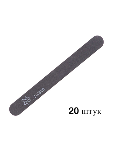 Irisk, набор №80 пилок черные овал тонкие (320/320), 20 шт