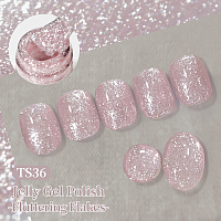 Born Pretty, Jelly Nude Gel - гель-лак желе с блестками №03, 10 мл