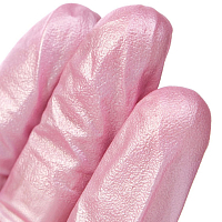 Adele, набор нитриловых перчаток для маникюриста S (розовый перламутр), 3 уп. по 50 пар