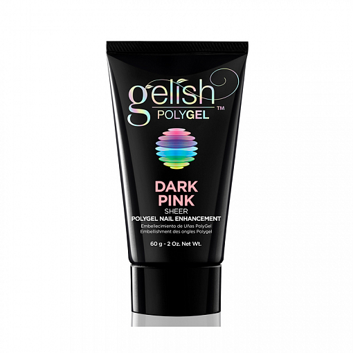 Gelish, PolyGel Dark Pink - полигель (темно-розовый), 60 гр