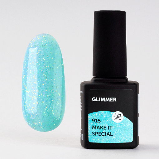 Milk, Glimmer - перламутровый гель-лак с блёстками №915, 9 мл