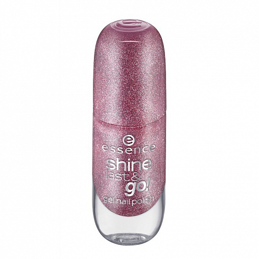 Essence, shine last & go! — лак для ногтей (пурпурный с блестками т.11), 8 мл