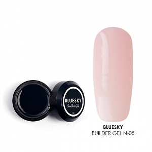 BlueSky, Builder gel - моделирующий гель (камуфлирующий розовый №05), 15 мл
