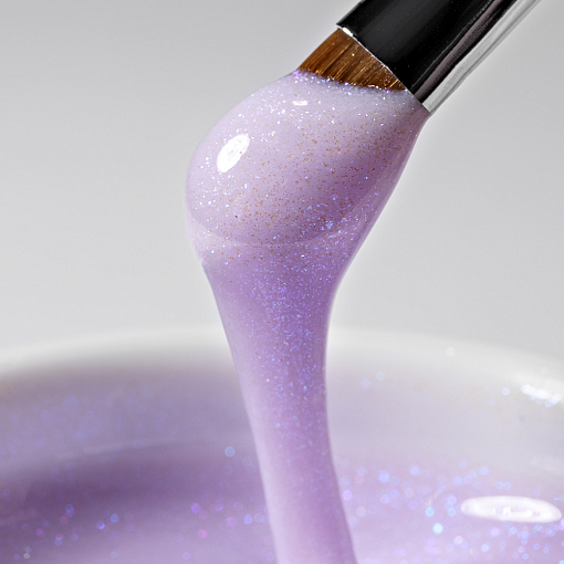 RuNail, BUILDER UV GEL AURORA SHINE - моделирующий УФ-гель c шиммером №9827, 15 гр