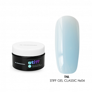 TNL, Stiff Gel Classic - жесткий цветной гель для наращивания №04 (голубой), 18 мл