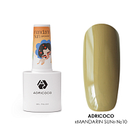 Adricoco, гель-лак Mandarin sun №10, 8 мл
