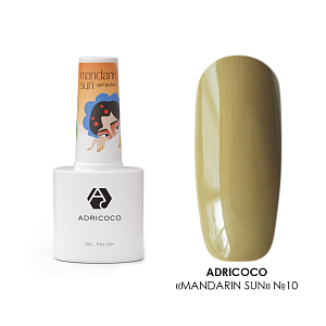 Adricoco, гель-лак Mandarin sun №10, 8 мл