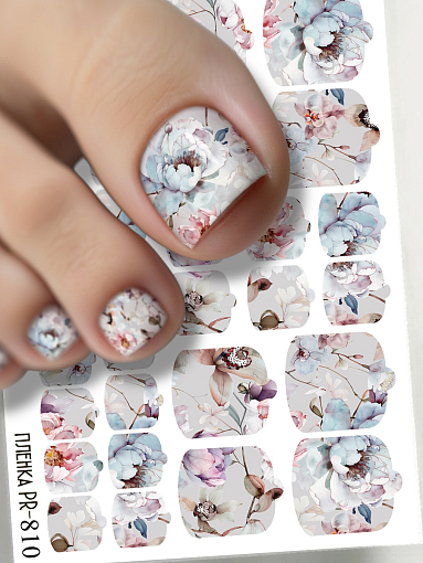 Anna Tkacheva, наклейки пленки для педикюра PR-810