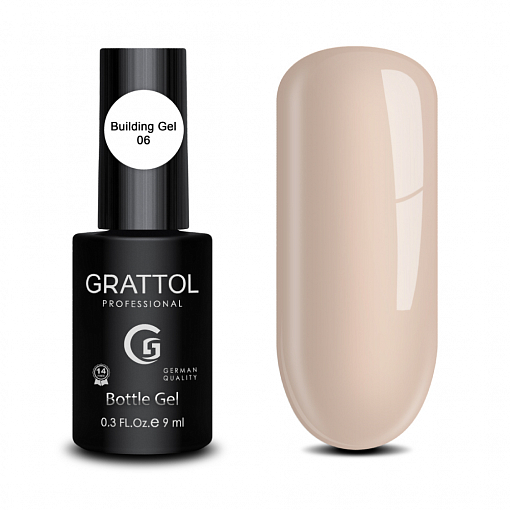 Grattol, Gel Bottle - моделирующий камуфлирующий гель №06, 9 мл