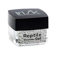 Irisk, гель-лак (основа) для дизайна "Reptile Gel" (серебро), 5 мл