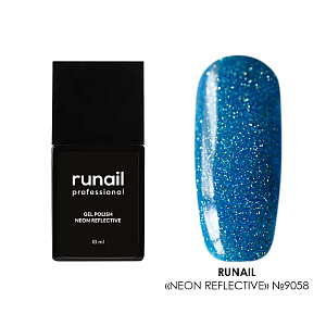 RuNail, гель-лак неоновый светоотражающий №9058, 10 мл