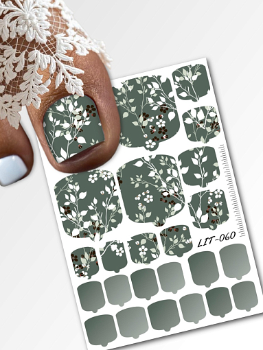 Anna Tkacheva, мини наклейки пленки для педикюра LIT-060