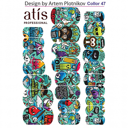 Atis, пленка для дизайна ногтей Creative №3