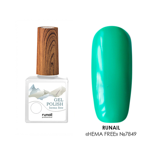 RuNail, Hema free - гипоаллергенный гель-лак №7849, 10 мл